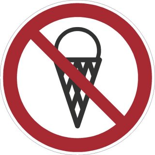 Eisverbot Aufkleber – wetterfester Verbotssticker für Türen & Fenster (10 cm 5 Stück)