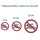 Selbstklebende Aufkleber - Schwimmen verboten - Piktogramm, Schutz vor Gefahr durch Ertrinken, Sicherheits Aufkleber 5 cm 10 Stück