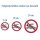 Selbstklebende Aufkleber - Schwimmen verboten - Piktogramm, Schutz vor Gefahr durch Ertrinken, Sicherheits Aufkleber 10 cm 10 Stück