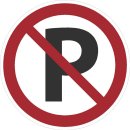 Parken verboten Aufkleber – wetterfester Verbotssticker für Grundstück & Gelände (20 cm 1 Stück)