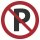 Parken verboten Aufkleber – wetterfester Verbotssticker für Grundstück & Gelände (20 cm 1 Stück)