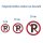 Parken verboten Aufkleber – wetterfester Verbotssticker für Grundstück & Gelände (20 cm 1 Stück)