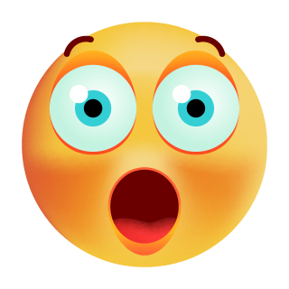 Überrascht mit blauen Augen – Smile Aufkleber für jede Oberfläche