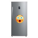 Überrascht mit blauen Augen – Smile Aufkleber für jede Oberfläche (10 x 10 cm)