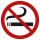 Selbstklebende Aufkleber - Rauchen verboten - rund Nichtraucher Rauchverbot Schild No Smoking Verbotsschild  5 cm 1 Stück