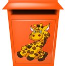 Aufkleber Sticker Giraffe lustig coole Sticker für Kinder selbstklebend Autoaufkleber Bild Dekoration Set Car Caravan Wohnwagen Tiere Kindergarten Kita