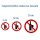 Selbstklebende Aufkleber - Alkohol verboten - Piktogramm, Schutz vor Gefahr, Verschmutzung, Verunreinigung, Gerüche  10 cm 5 Stück