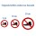 Selbstklebende Aufkleber - Schuhe verboten - Piktogramm zum Schutz vor Verschmutzung, Respekt von Traditionen, Religion 10 cm 10 Stück