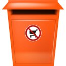 Selbstklebende Aufkleber - Einkaufswagen verboten - Piktogramm kein Mitführen oder Abstellen auf Park- und Freiflächen 10 cm 1 Stück
