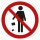 Selbstklebende Aufkleber - Müll wegwerfen verboten - Piktogramm kein Entsorgen von Müll auf Park- und sonstigen Flächen 5 cm 1 Stück