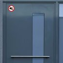Lärm verboten Aufkleber – wetterfester Verbotssticker für Innen & Außen (5 cm 5 Stück)