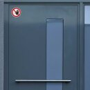 Selbstklebende Aufkleber - Zutritt verboten - Piktogramm Schutz Privatgrundstück, Weg, Zutritt verboten, kein Eingang 5 cm 1 Stück