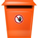 Zutritt verboten Aufkleber – robuster Verbotssticker mit Piktogramm (10 cm 10 Stück)