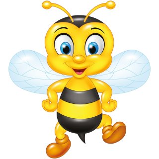 Kleberio Aufkleber lustige Honig Biene mit Stachel selbstklebend Sticker Autoaufkleber Imkerei Dekoration Wohnmobile Wohnwagen