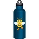 Aufkleber lustige Honig Biene mit Stachel selbstklebend Sticker Autoaufkleber Dekoration Wohnwagen Kindergarten Imkerei 11 x 10 cm