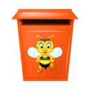 Lustiger Bienen Aufkleber – Smile Sticker für Auto, Fenster & Co. (11 x 10 cm)