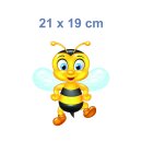 Lustiger Bienen Aufkleber – Smile Sticker für Auto, Fenster & Co. (21 x 19 cm)