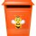 Kleberio Aufkleber lustige Honig Biene mit Stachel selbstklebend Sticker Autoaufkleber Motorradhelm Dekoration Caravan Wohnwagen Imkerei 21 x 19 cm