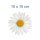 Weiße Gänseblume Aufkleber – Wetterfester Blüten-Sticker für Fenster & Auto (10 x 10 cm)