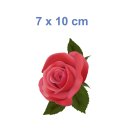 Rote Rose Aufkleber – Wetterfester Blumen-Sticker für Fenster & Co. (7 x 10 cm)