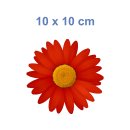 Rote Gänseblume Aufkleber – Wetterfester Blüten-Sticker für Fenster & Auto (10 x 10 cm)