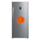 Orange Gerbera Aufkleber – Wetterfester Blumenschmuck für Fenster & Auto (10 x 10 cm)