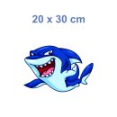 Hai Fun Aufkleber – cooler Cartoon-Sticker für Auto, Fenster & Co. (20 x 30 cm)