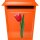 Aufkleber Sticker rote Tulpe Blume selbstklebend Autoaufkleber Blumenwiese Album Dekoration Set Car Caravan Wohnwagen wetterfest 12 x 29 cm