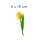 Gelbe Tulpe Aufkleber – Wetterfester Blumen-Sticker von Kleberio (6 x 18 cm)