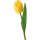 Aufkleber Sticker gelbe Tulpe Blume selbstklebend Autoaufkleber Blumenwiese Album Dekoration Set Car Caravan Wohnwagen wetterfest 10 x 29 cm
