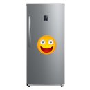 Lachender Smile Aufkleber – Wetterfester Sticker für Innen & Außen (20 x 20 cm)