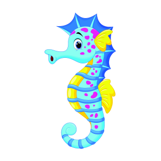 Seepferdchen Aufkleber – bunter, wetterfester Sticker für Auto & Fenster