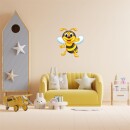 Wandbild lustige Biene Bild Tier Dekoration Kinderzimmer Schlafzimmer Küche 24 x 23 cm