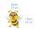 Bienen Wandbild – fröhliche Tier-Deko für Kinderzimmer & Küche (24 x 23 cm)