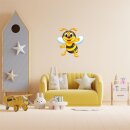 Wandbild lustige Biene Bild Tier Dekoration Kinderzimmer Schlafzimmer Küche 45 x 41 cm