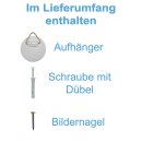 Marienkäfer Wandbild – fröhliche Tier-Deko für Kinderzimmer & Co. (25 x 21 cm)