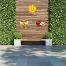 Wandbild Set Biene, Marienkäfer & Sonne – fröhliche Kinderzimmer-Deko (kleines Set)