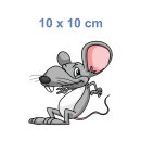 Lustiger Maus Aufkleber – Cartoon Tier-Sticker für Auto & Fenster (10 x 10 cm)