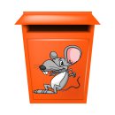Lustiger Maus Aufkleber – Cartoon Tier-Sticker für Auto & Fenster (10 x 10 cm)