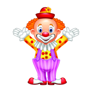 Clown Fun Aufkleber – bunter Zirkus-Sticker für Auto, Fenster & Co.