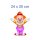 Clown Fun Aufkleber – bunter Zirkus-Sticker für Auto, Fenster & Co. (24 x 20 cm)