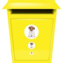 Sticker Set Jack Russel Terrier Aufkleber für Kinder Motorrad Autoaufkleber Wohnmobil Mülltonnenaufkleber Wohnwagen