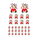 Setangebote Aufkleber – Marienkäfer mit Herz...