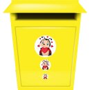 Marienkäfer mit Herz Sticker selbstklebend Autoaufkleber Sticker für Kinder Valentinstag Set Car Wohnwagen wetterfest 31 Aufkleber