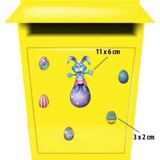 Setangebote Aufkleber – Osterhase & Ostereier Sticker-Set wetterfest