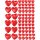 Sticker Herzen Aufkleber Hochzeit Foto Album selbstklebend Herzform 3D Kinder Setangebot Geburtstagsfeier Valentinstag Dekoration wetterfest