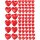 Sticker Herzen Aufkleber Hochzeit Foto Album selbstklebend Herzform 3D Kinder Setangebot Geburtstagsfeier Valentinstag Dekoration wetterfest 72 Herzen