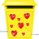 Setangebote Aufkleber – Rote Herz Sticker für Hochzeit & Valentinstag (144 Herzen)