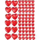 Sticker Herzen Aufkleber Hochzeit Foto Album selbstklebend Herzform 3D Kinder Setangebot Geburtstagsfeier Valentinstag Dekoration wetterfest 144 Herzen