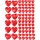 Sticker Herzen Aufkleber Hochzeit Foto Album selbstklebend Herzform 3D Kinder Setangebot Geburtstagsfeier Valentinstag Dekoration wetterfest 144 Herzen